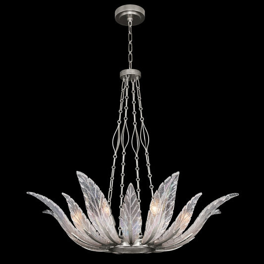 Fine Art Handcrafted Lighting Plume 8 Light 39" Wide Crystal Chandelier