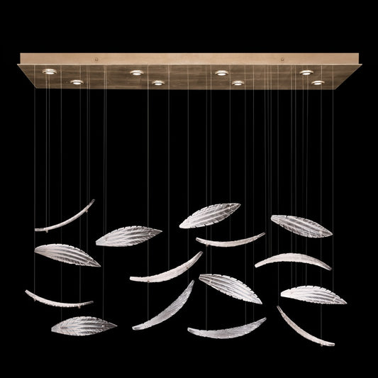 Fine Art Handcrafted Lighting Elevate 8 Light 54" Wide LED Crystal Chandelier