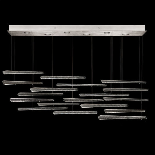 Fine Art Handcrafted Lighting Elevate 6 Light 59" Wide LED Crystal Chandelier