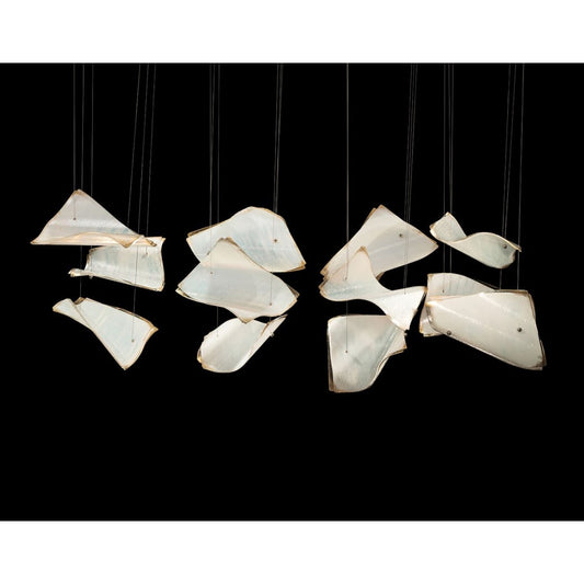 Fine Art Handcrafted Lighting Elevate 6 Light 50" Wide LED Abstract Multi Light Pendant