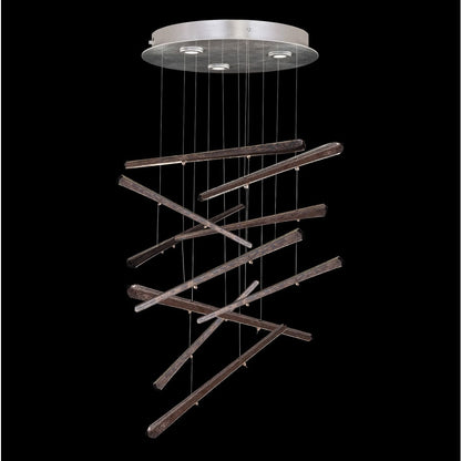 Fine Art Handcrafted Lighting Elevate 3 Light 23" Wide LED Abstract Multi Light Pendant