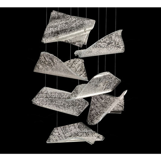Fine Art Handcrafted Lighting Elevate 3 Light 23" Wide LED Abstract Multi Light Pendant