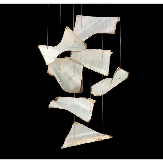 Fine Art Handcrafted Lighting Elevate 3 Light 23" Wide LED Abstract Multi Light Pendant
