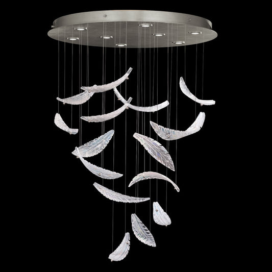 Fine Art Handcrafted Lighting Elevate 8 Light 32" Wide LED Crystal Chandelier