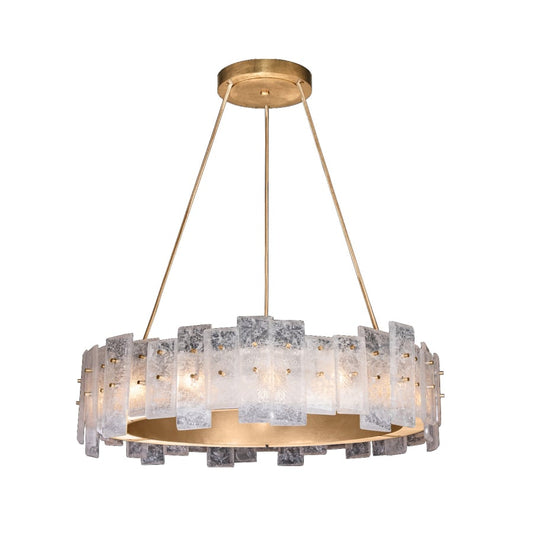 Fine Art Handcrafted Lighting Lunea 15 Light 33" Wide Crystal Drum Chandelier