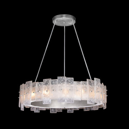 Fine Art Handcrafted Lighting Lunea 15 Light 33" Wide Crystal Drum Chandelier