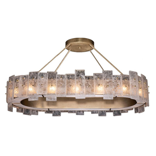 Fine Art Handcrafted Lighting Lunea 16 Light 44" Wide Crystal Linear Chandelier