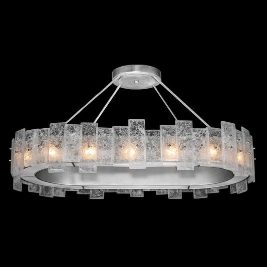 Fine Art Handcrafted Lighting Lunea 16 Light 44" Wide Crystal Linear Chandelier