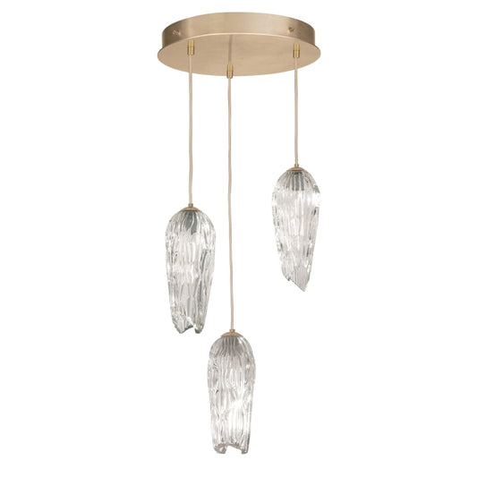 Fine Art Handcrafted Lighting Las Olas 3 Light 18" Wide Multi Light Pendant