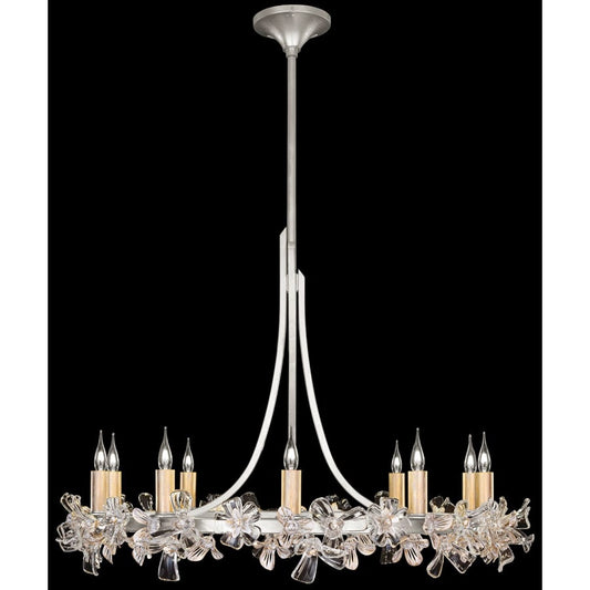 Fine Art Handcrafted Lighting Azu 10 Light 35" Wide Crystal Candle Style Chandelier