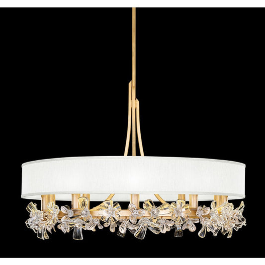 Fine Art Handcrafted Lighting Azu 10 Light 35" Wide Crystal Chandelier