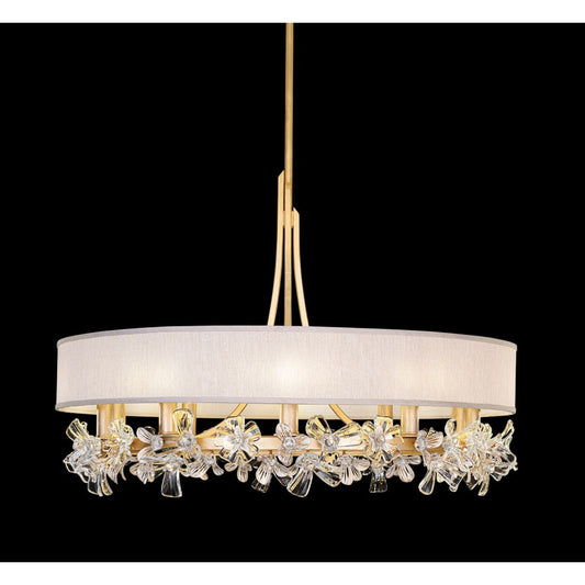 Fine Art Handcrafted Lighting Azu 10 Light 35" Wide Crystal Chandelier