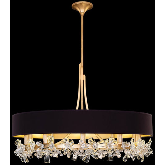 Fine Art Handcrafted Lighting Azu 10 Light 35" Wide Crystal Chandelier