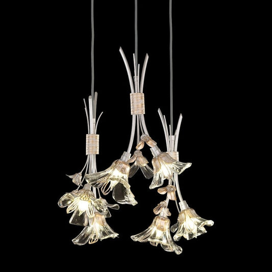 Fine Art Handcrafted Lighting Azu 6 Light 22" Wide Crystal Multi Light Pendant