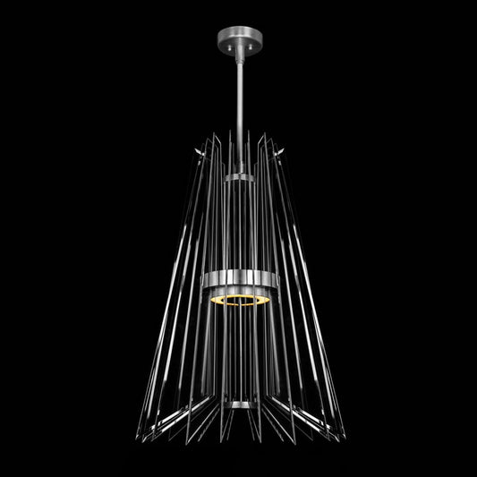 Fine Art Handcrafted Lighting Newton 24" Wide LED Crystal Chandelier