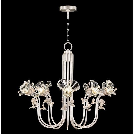 Fine Art Handcrafted Lighting Azu 10 Light 36" Wide Crystal Abstract Chandelier