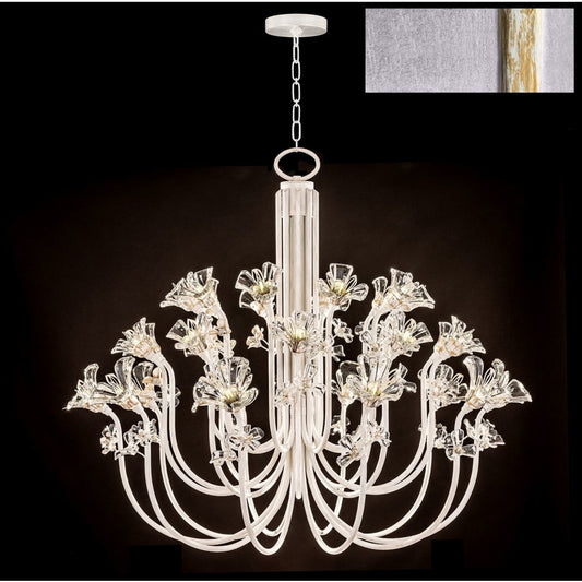 Fine Art Handcrafted Lighting Azu 30 Light 57" Wide Crystal Abstract Chandelier