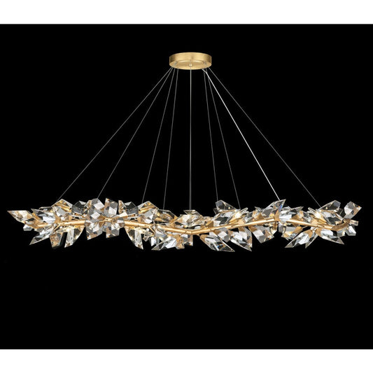 Fine Art Handcrafted Lighting Foret 15 Light 71" Wide Crystal Ring Chandelier