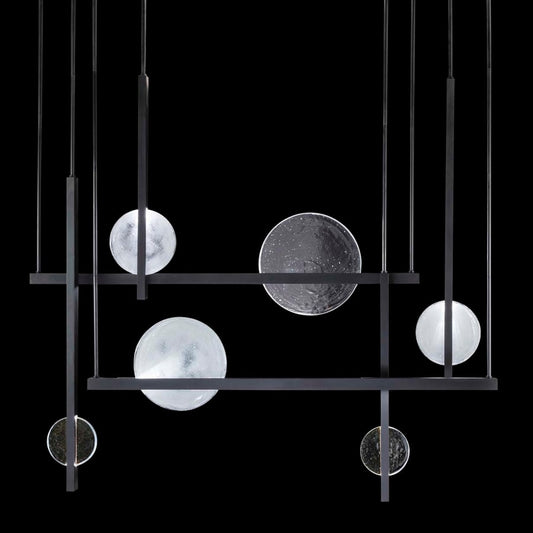 Fine Art Handcrafted Lighting Selene 10 Light 57" Wide LED Linear Pendant