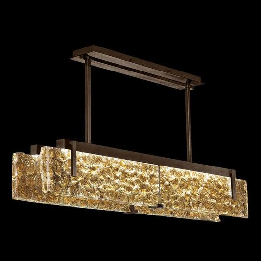 Fine Art Handcrafted Lighting Terra 53" Wide LED Linear Pendant