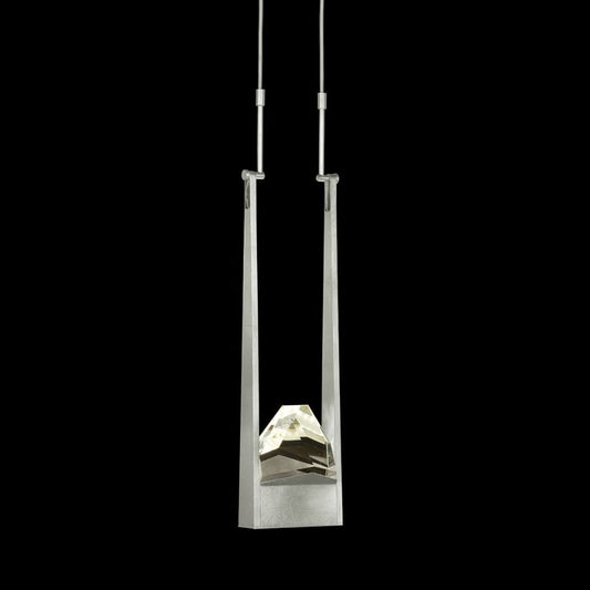 Fine Art Handcrafted Lighting Strata 8" Wide LED Abstract Mini Pendant