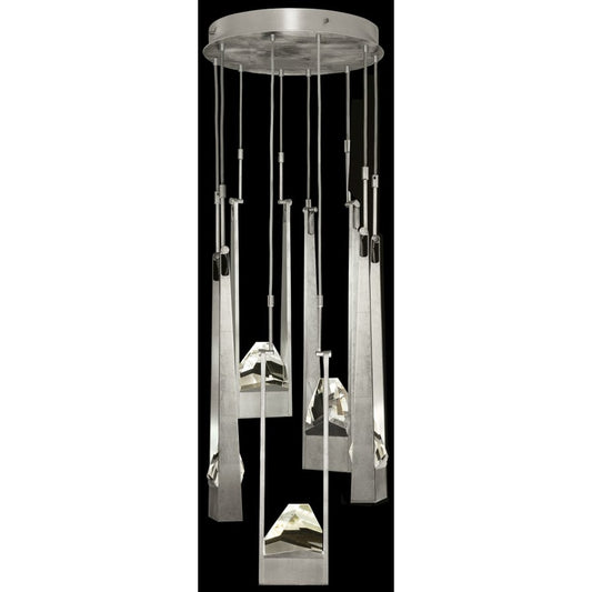Fine Art Handcrafted Lighting Strata 25" Wide LED Abstract Multi Light Pendant
