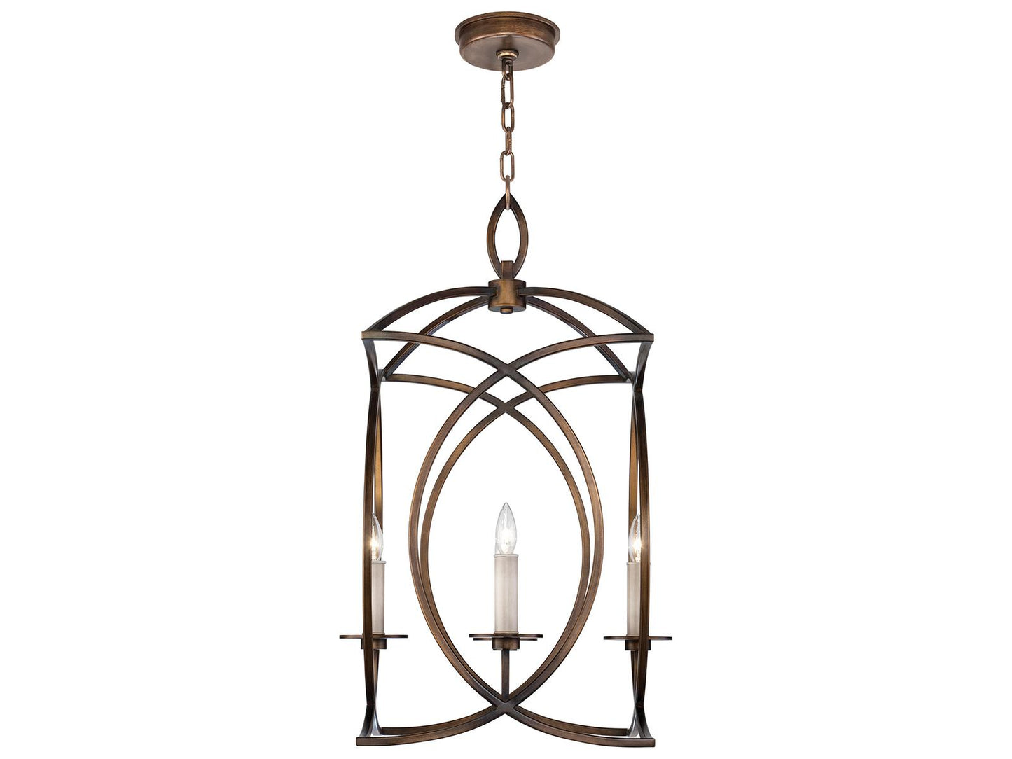 Fine Art Handcrafted Lighting Cienfuegos 4-Light Bronze Candelabra Chandelier