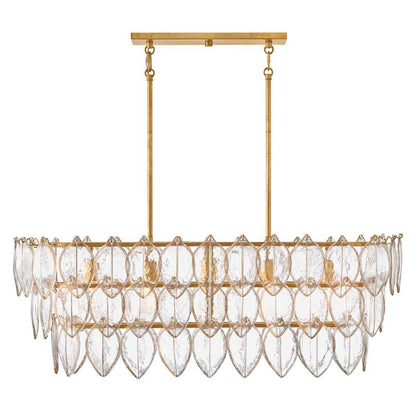 Fredrick Ramond Amira 5 Light 45" Wide Linear Chandelier