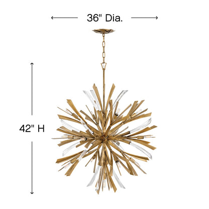 Fredrick Ramond Vida 13 Light 42" High Abstract Chandelier