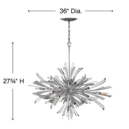 Fredrick Ramond Vida 13 Light 36" Wide Abstract Chandelier