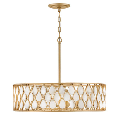 Fredrick Ramond Estie 6 Light 28" Wide Drum Chandelier