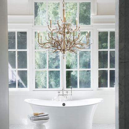 Fredrick Ramond 12 Light 2 Tier Candle Style Chandelier from the Eve Collection