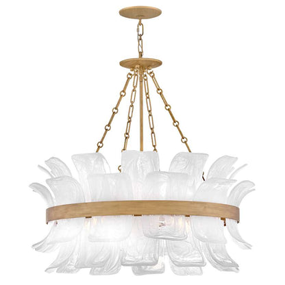Fredrick Ramond Fleur 6 Light 34" Wide Drum Chandelier