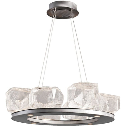 Hammerton Studio Gem 27" Wide 12 Light Hand Blown Glass LED Ring Chandelier