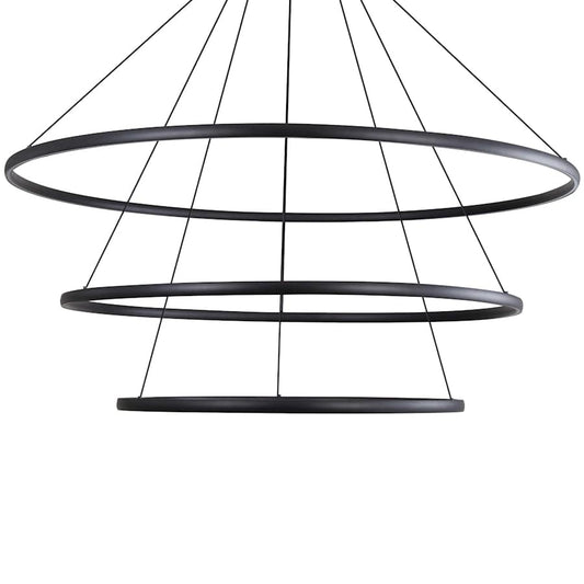 Golden Lighting Veritas 71" Wide Ring Chandelier