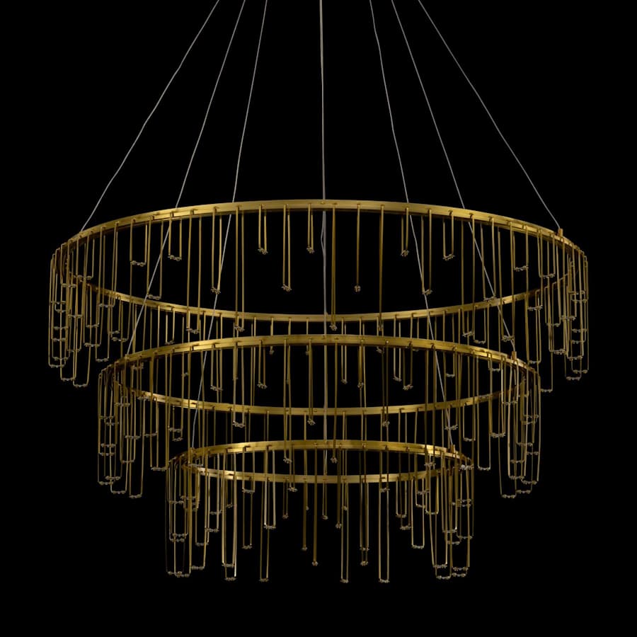 Golden Lighting Lucerna 32" Wide Ring Chandelier