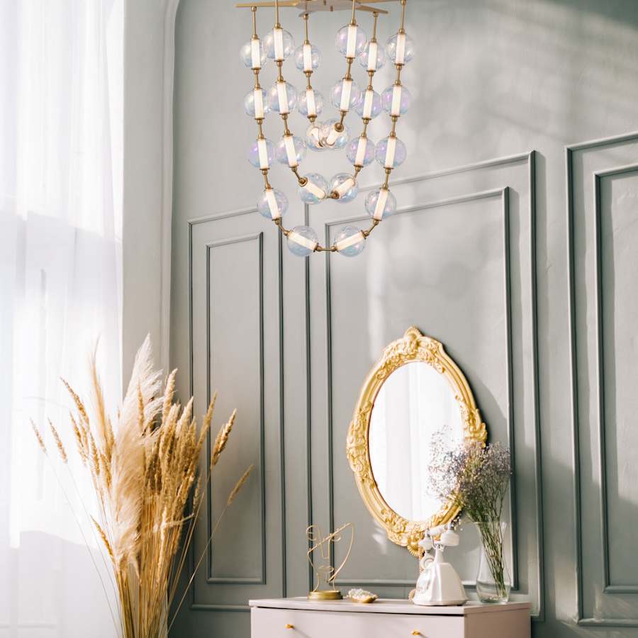 Golden Lighting Pearla 35" Wide Multi Light Pendant