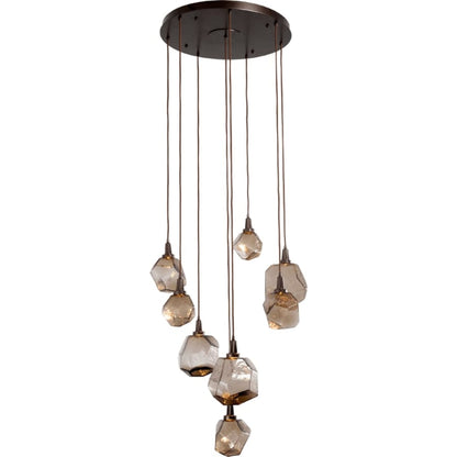 Hammerton Studio Gem 28" Wide 8 Light Hand Blown Glass LED Pendant