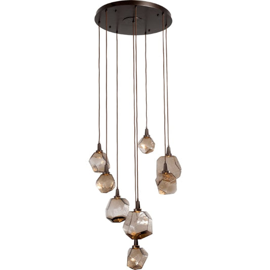 Hammerton Studio Gem 28" Wide 8 Light Hand Blown Glass LED Pendant