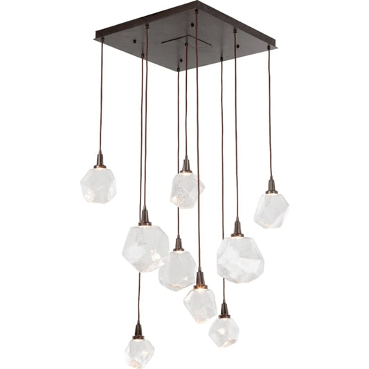 Hammerton Studio Gem 30" Wide 9 Light Hand Blown Glass LED Pendant