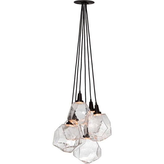 Hammerton Studio Gem 18" Wide 6 Light Hand Blown Glass LED Pendant Cluster