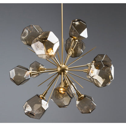 Hammerton Studio Gem 38" Wide 12 Light Hand Blown Glass LED Starburst Chandelier