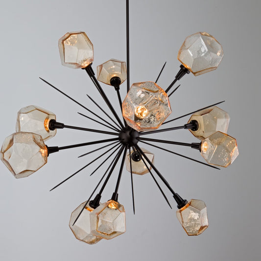 Hammerton Studio Gem 48" Wide 12 Light Hand Blown Glass LED Starburst Chandelier