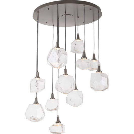 Hammerton Studio Gem 35" Wide 11 Light Hand Blown Glass LED Pendant
