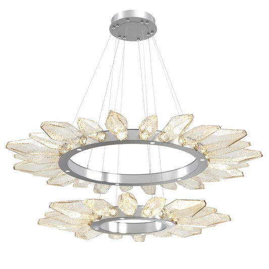 Hammerton Studio Rock Crystal 56" Wide LED Ring Chandelier