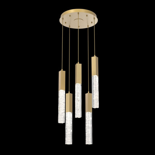 Hammerton Studio Axis 5 Light 16" Wide LED Multi Light Pendant