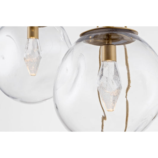 Hammerton Studio Aster 32" Wide 9 Light LED Crystal Multi Light Pendant