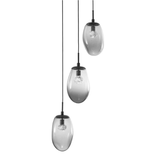 Hammerton Studio Meteo 20" Wide LED Crystal Multi Light Pendant