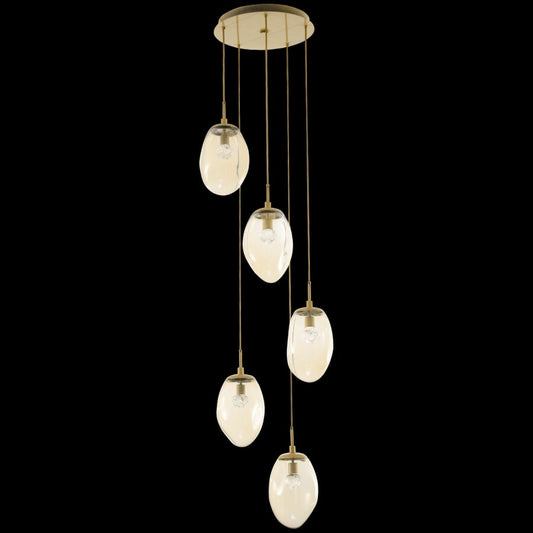 Hammerton Studio Meteo 22" Wide LED Crystal Multi Light Pendant