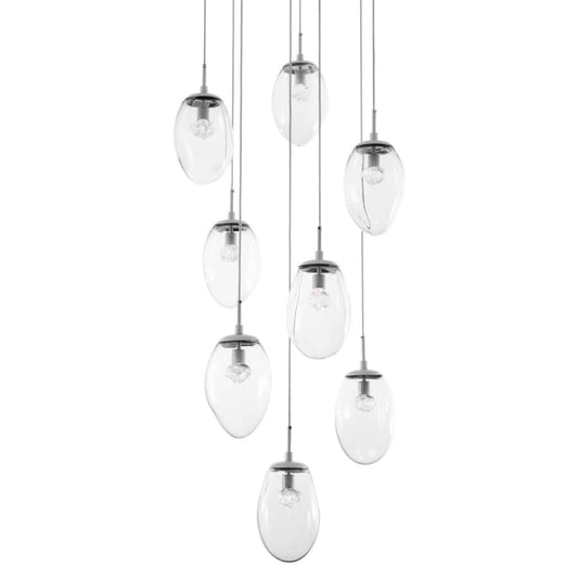 Hammerton Studio Meteo 30" Wide 8 Light LED Crystal Multi Light Pendant